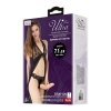 Podwójny strapon obustronny dildo na uprzęży 18 + 15cm